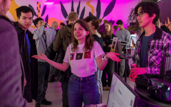 Atendees networking at Demo Day 2026