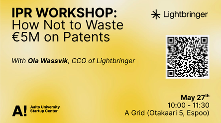 Aalto Startup Center IPR Workshop