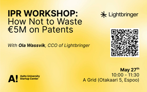 Aalto Startup Center IPR Workshop