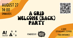 Promotional image for A Grid's Welcome Back Party