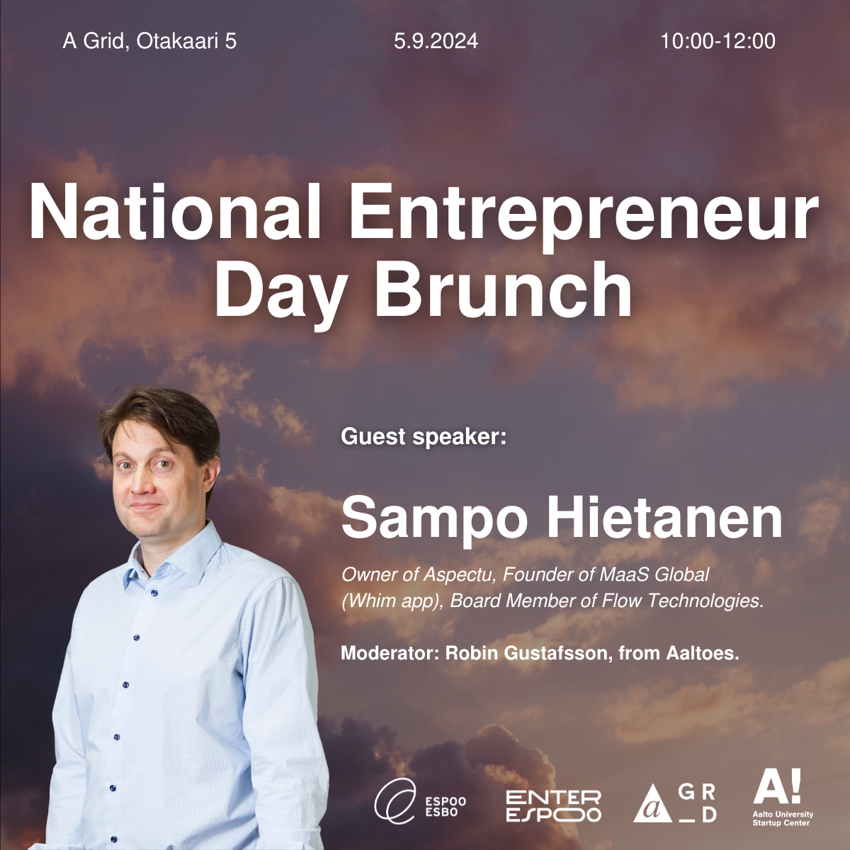 National Entrepreneur Day Brunch - Aalto Startup Center